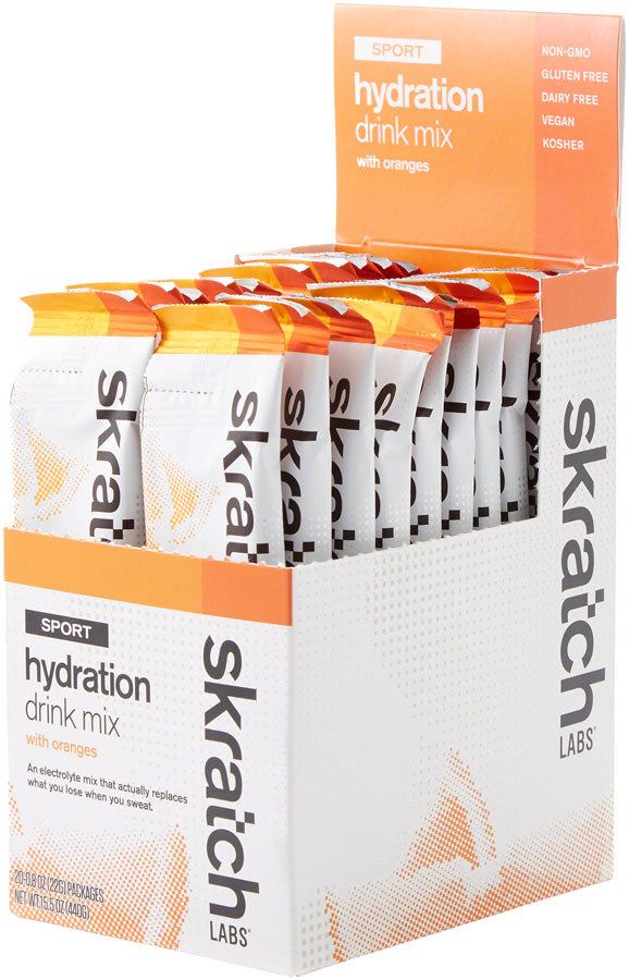 Skratch Labs Sport Hydration Drink Mix: Orange, Box of 20