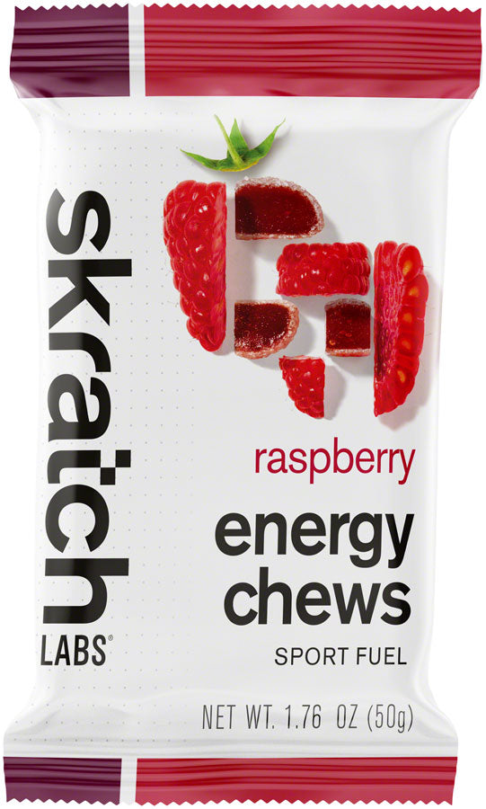Skratch Labs Sport Energy Chews: Raspberry, Box of 10