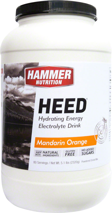 Hammer Nutrition HEED Hydrating Energy Electrolyte Drink - Mandarin-Orange, 70 Serving Canister