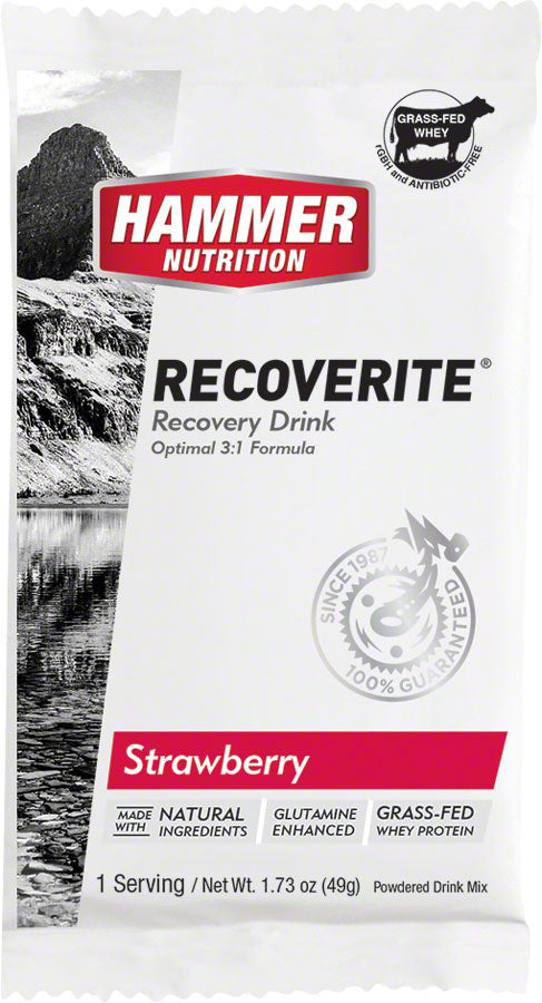 Hammer Recoverite: Strawberry, 12 Single Serving Packets