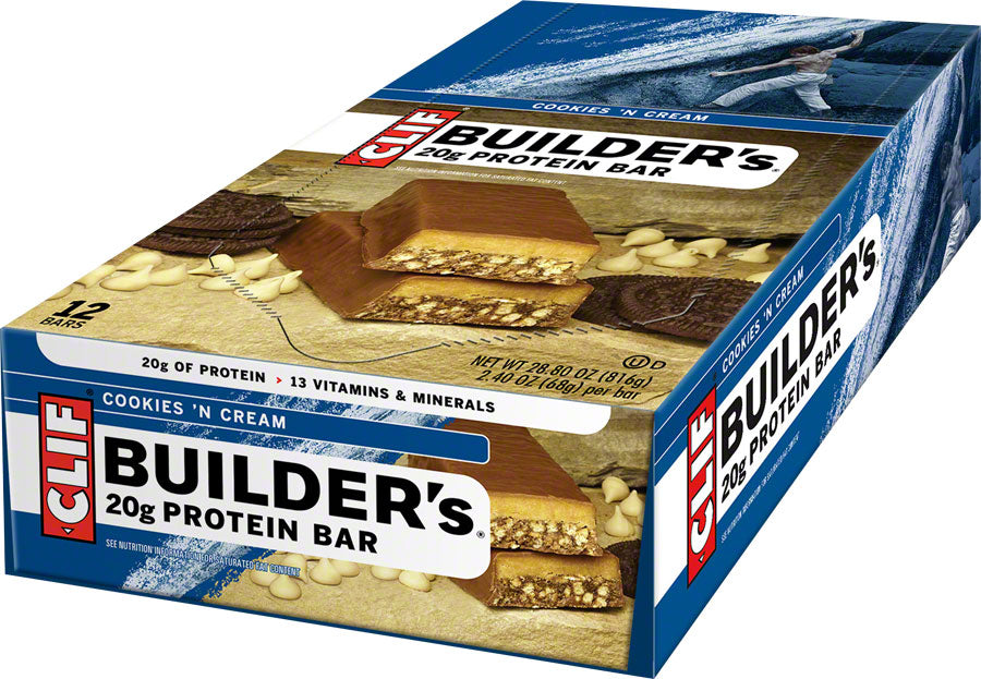 Clif Builder's Bar: Cookies 'n' Cream Box of 12 – Velo Mine