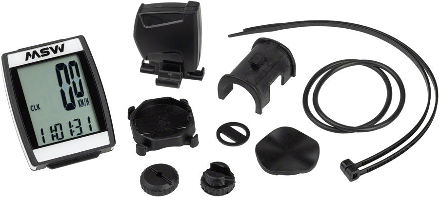 MSW Miniac Wireless Bike Computer - Wireless, Black