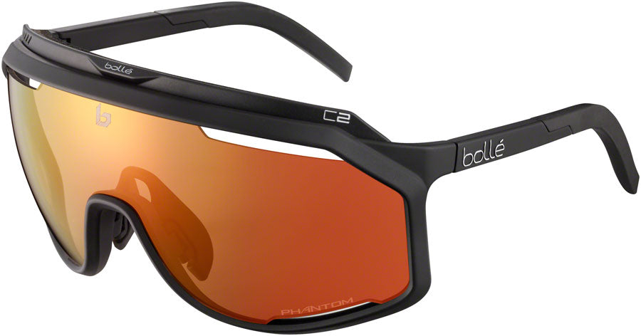 Bolle CHRONOSHIELD Sunglasses - Matte Black, Phantom Brown Red Photochromic Lenses