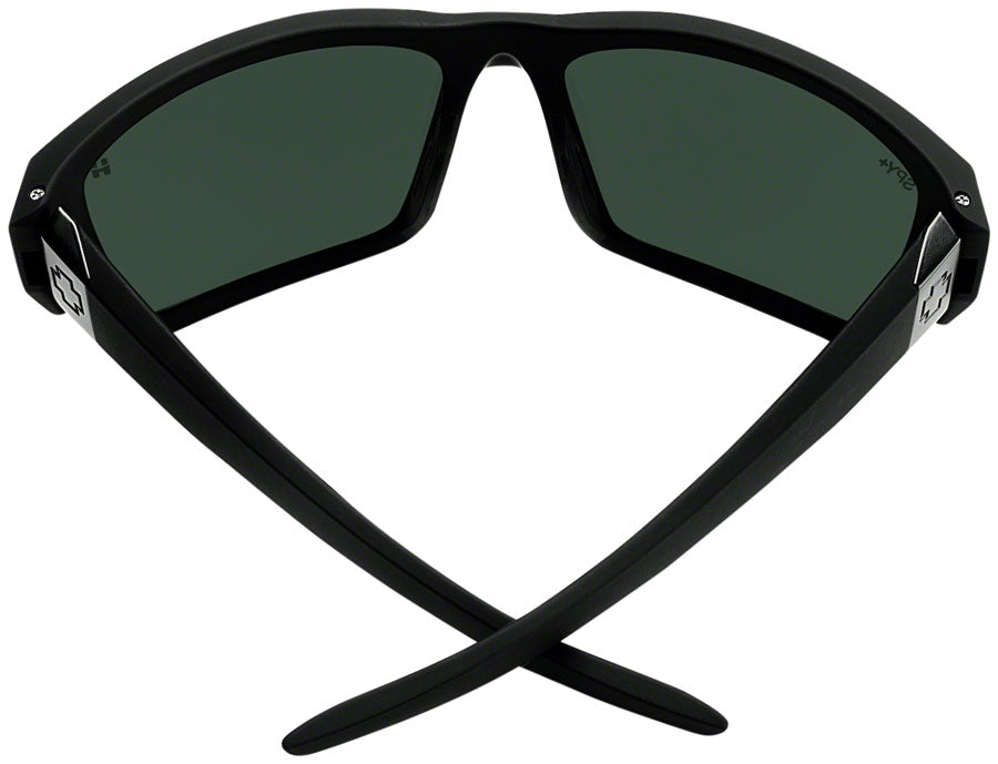 SPY+ DIRTY MO TECH Sunglasses - Soft Matte Black, Happy Bronze with Green Spectra Mirror Lenses