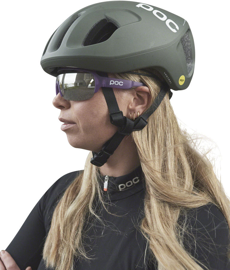 POC AIM Sunglasses - Transparent Purple Clear/Violet Mirror