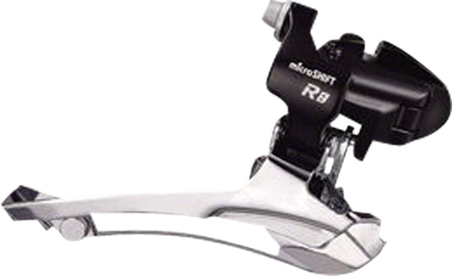 microSHIFT R8 Front Derailleur 7/8-Speed Double, 52T Max, 31.8/34.9 Band Clamp