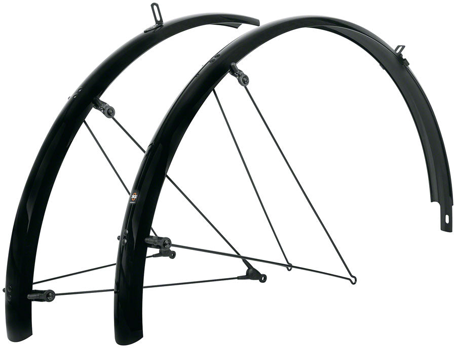 SKS B45 Bluemels Full Coverage Fender Set - 45mm, 700 x 28-37, Black