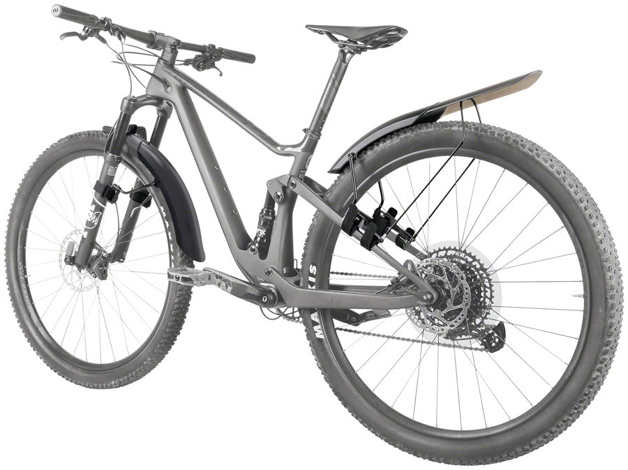 Topeak Tetrafender M1 and M2 Fender Set -Strap-on, Front and Rear, Black