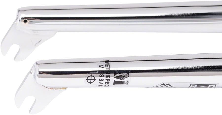 We The People Message BMX Fork - 3/8" Slots, Chrome