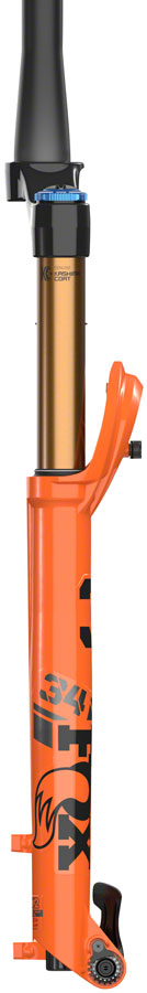 FOX 34 Factory Suspension Fork - 29", 140 mm, 15QR x 110 mm, 44 mm Offset, Shiny Orange, Grip 2