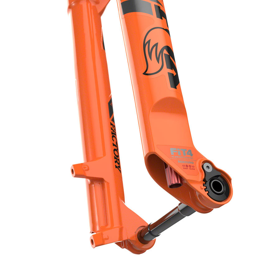 FOX 34 Step-Cast Factory Suspension Fork - 29", 120 mm, 15 x 110 mm, 44 mm Offset, Shiny Orange, FIT4, 3-Position