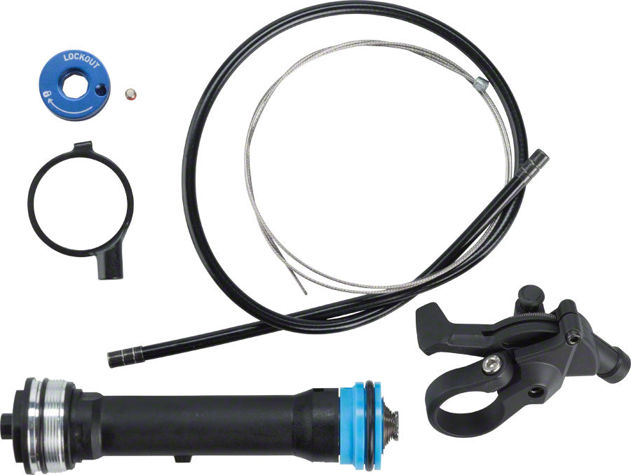 RockShox Remote Upgrade Kit, TurnKey 17mm, Includes Remote Comp. Damper and PopLoc Right, 32mm Sektor Silver/XC32/Recon Silver B1