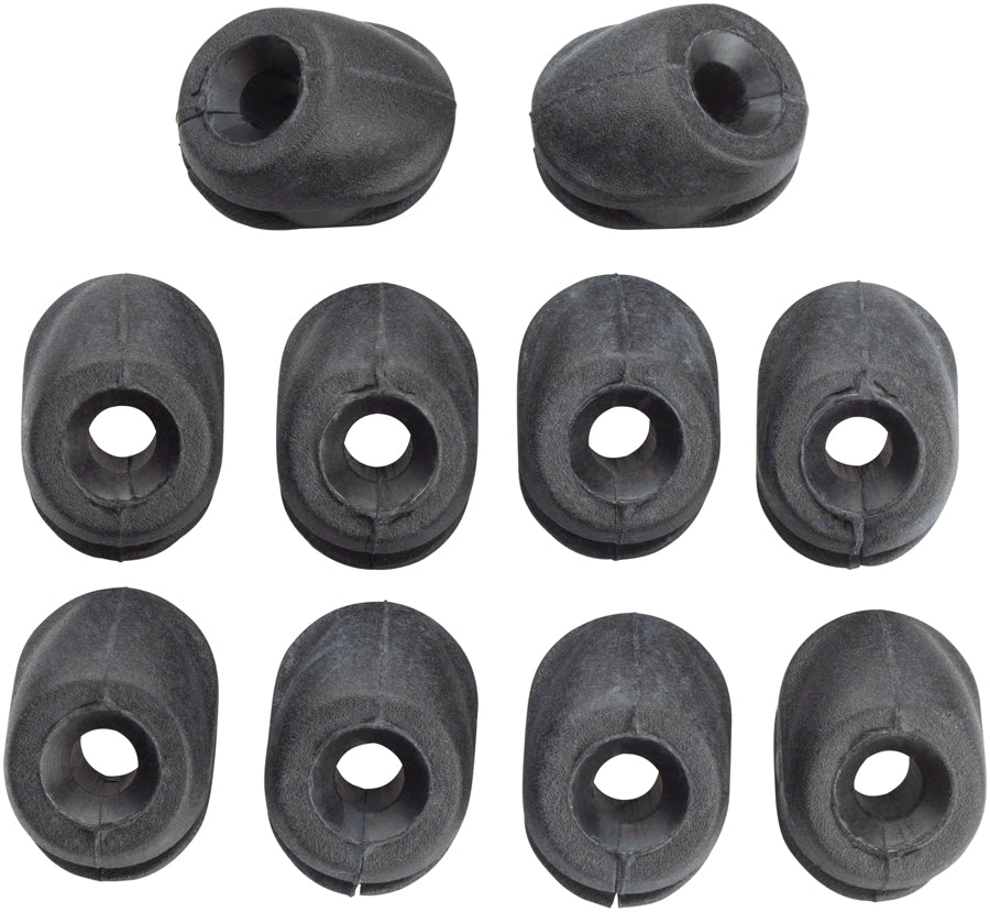 Jagwire Frame Plug Refill Bag - Fits 3.0mm Shimano Di2 with Angled Entry and 8.0mm Round Frame Port, Bag/10 Plugs
