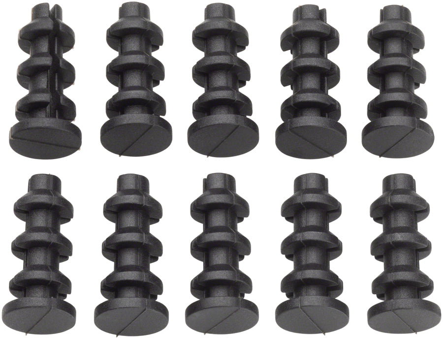 Jagwire Frame Plug Refill Bag - Closed Type for 6.0-6.3mm Round Frame Port, Bag/10 Plugs