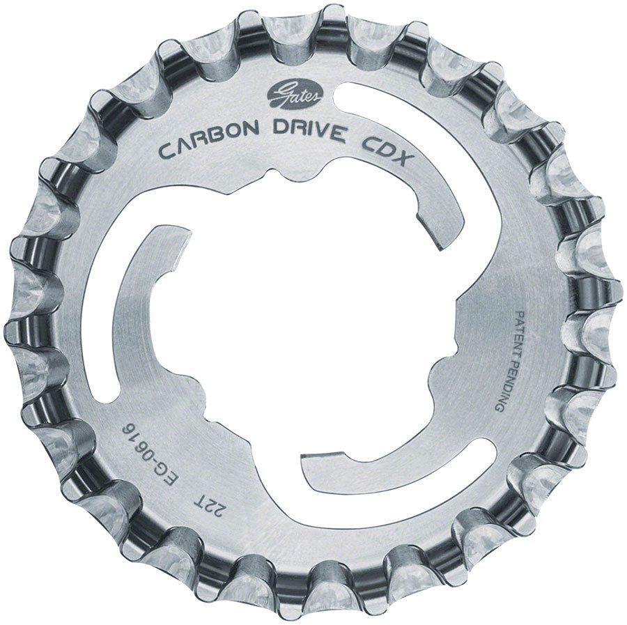 Gates Carbon Drive CDX CenterTrack 3-Lobe SureFit™ Rear Sprocket - 22t, Shimano/SRAM 3-Lobe, Silver