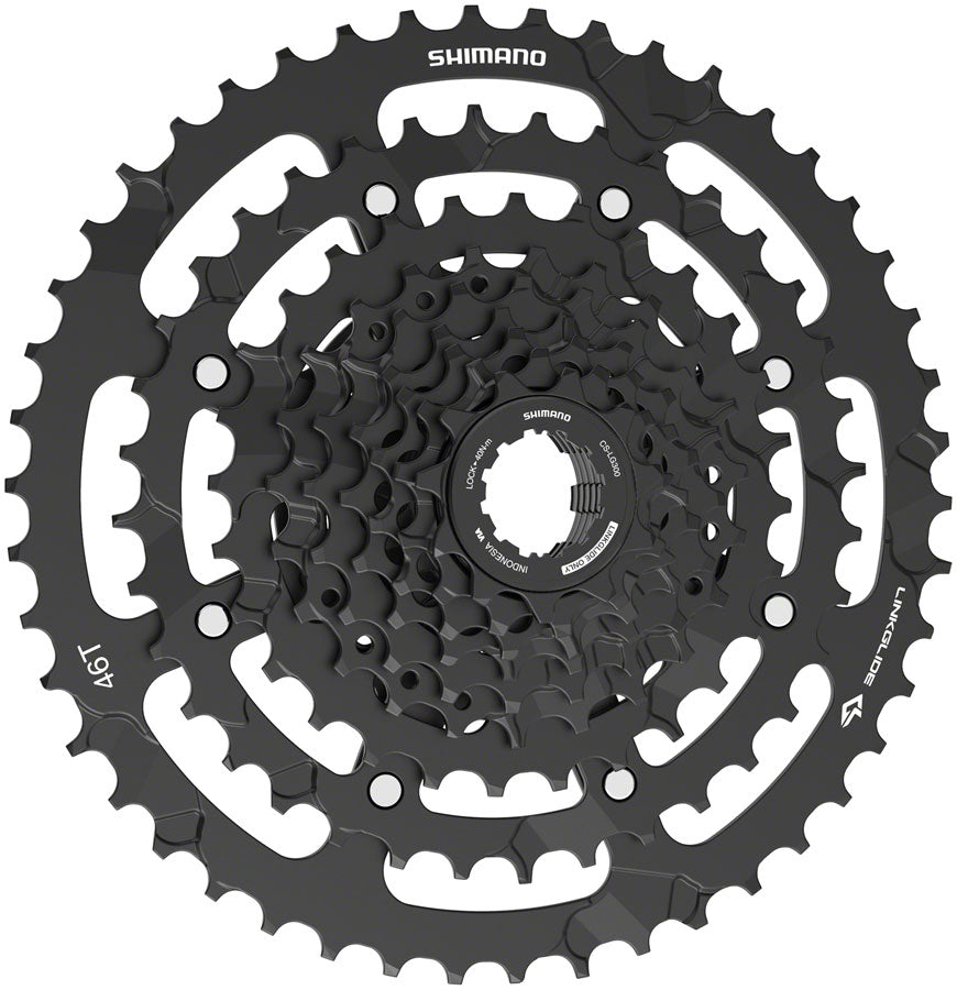 Shimano CUES CS-LG300-9 Cassette - 9-Speed, 11-46t, Black