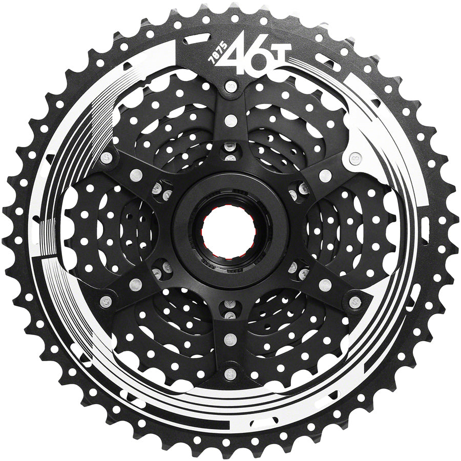 SunRace CSMX9X Cassette - 11-Speed, 10-46t, Black Chrome, For XD Driver Body