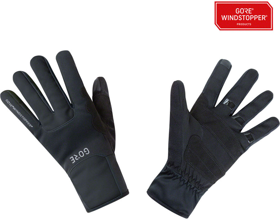 GORE M WINDSTOPPER Thermo Gloves - Black, Full Finger, X-Large
