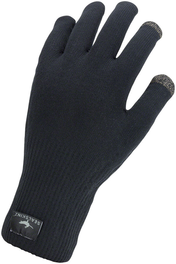 SealSkinz Waterproof All Weather Ultra Grip Gloves - Black, Full Finger, Large