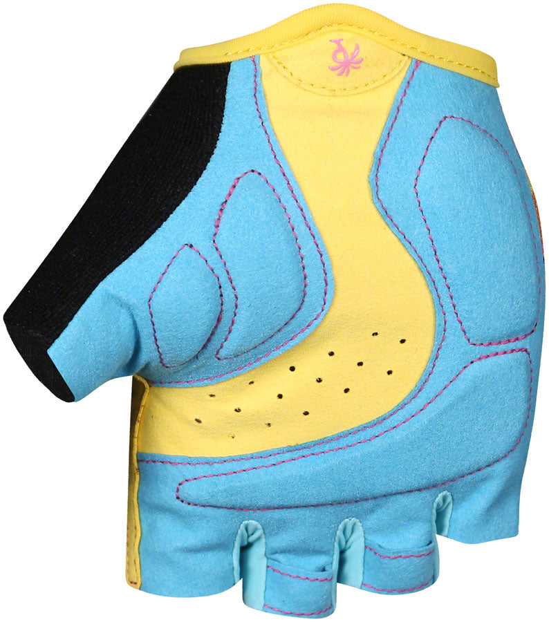 Pedal Palms Lawn Chair Gloves - Multi-Color, Short Finger, Small