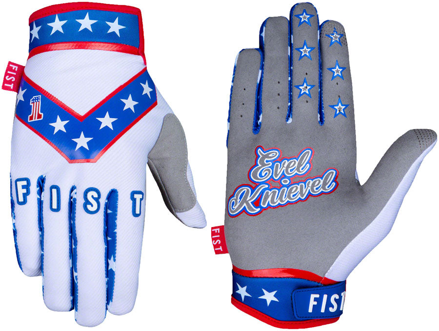 Fist Handwear Evel Knievel Gloves - White, Full Finger, Small