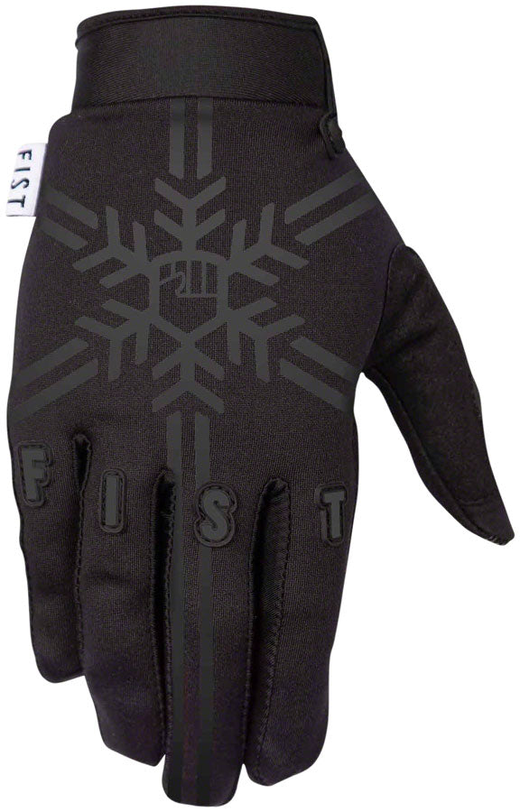 Fist Handwear Black Snowflake Frosty Fingers Cold Weather Glove - Black, Full Finger, Medium