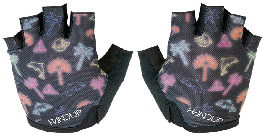 HandUp Shorties Gloves - Neon Lights, Short Finger, Small