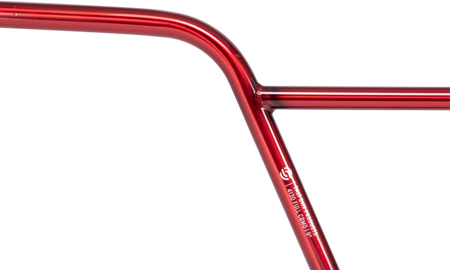 Salt Pro 2-Piece BMX Handlebar - 9", Translucent Red