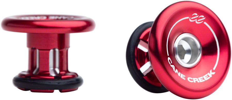 Cane Creek eeBarKeep Bar End Plugs - Pair Red Handlebar Grips Red