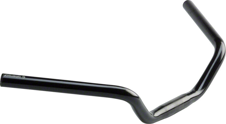 Dimension 25.4 Urban Cruiser Bar, 600mm Wide, 70mm Rise, 50 degree Sweep, Black