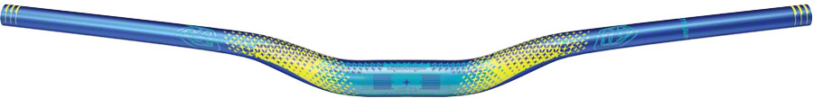 TruVativ Descendant CoLab Handlebar Troy Lee Designs Downhill 35mm Clamp, 800mm Width, 25mm Rise, Starburst Cyan/Blue