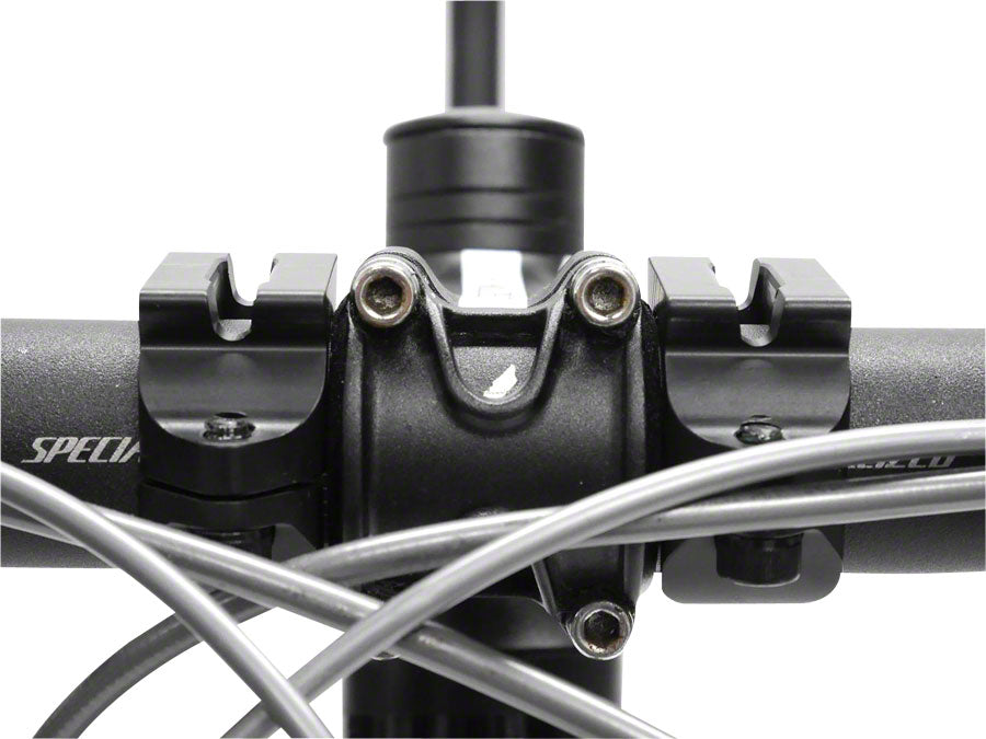 Redshift Handlebar Clamps(L/R Pair for Aerobars): Aluminum Black