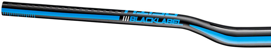 DEITY Blacklabel 800 Handlebar: 25mm Rise, 800mm Width, 31.8 Clamp, Black w/ Blue