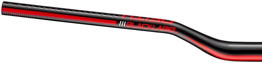 DEITY Blacklabel 800 Handlebar: 38mm Rise, 800mm Width, 31.8 Clamp, Black w/ Red