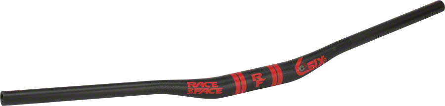 RaceFace SIXC Carbon Riser Handlebar: 35 x 820mm 20mm Rise Red