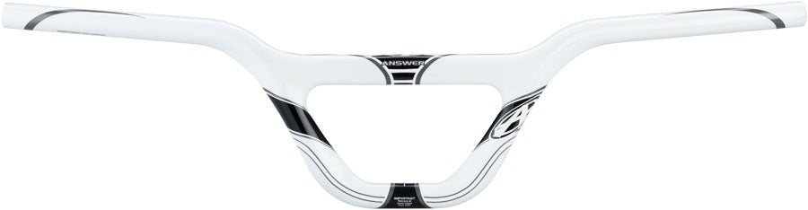 Answer BMX Carbon Expert BMX Handlebar - 6", White/Gray/Black