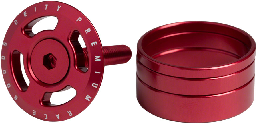 DEITY Crosshair Headset Cap - Red