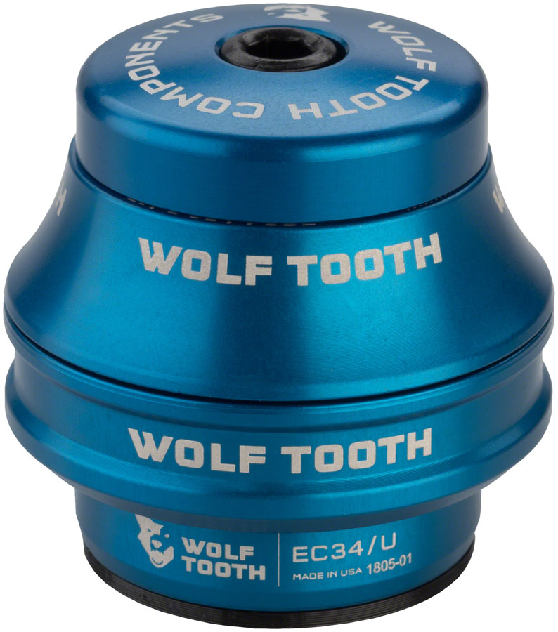 Wolf Tooth Premium Headset - EC34/28.6 Upper, 25mm Stack, Blue