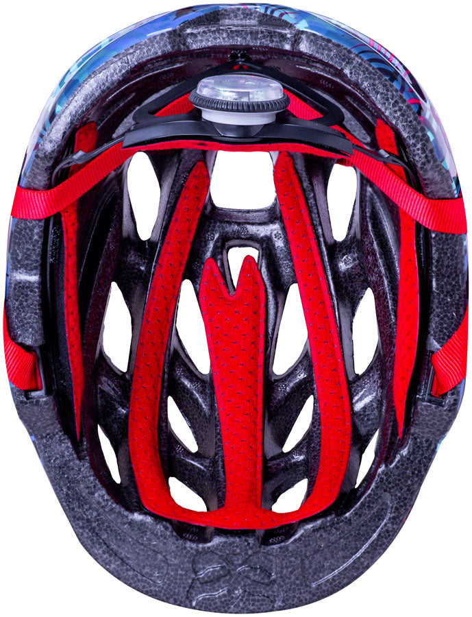 Kali Protectives Chakra Child Helmet - Jungle Blue, Lighted, X-Small