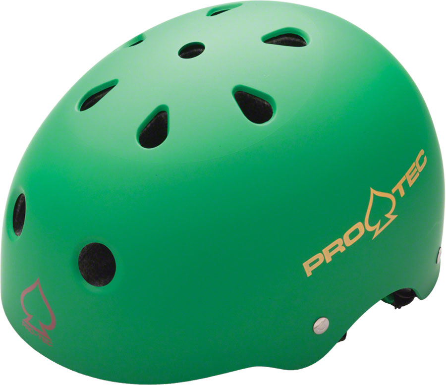 ProTec Classic Helmet - Matte Rasta Green, Medium