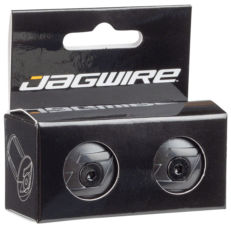 Jagwire Locking Bar End Plugs Handlebar Grips Black