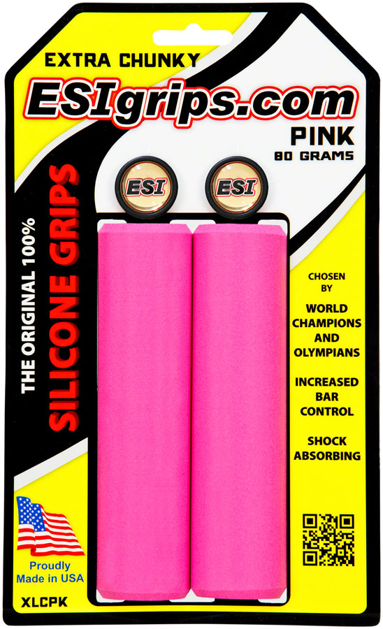 ESI Extra Chunky Grips Handlebar Grips Rubber Pink