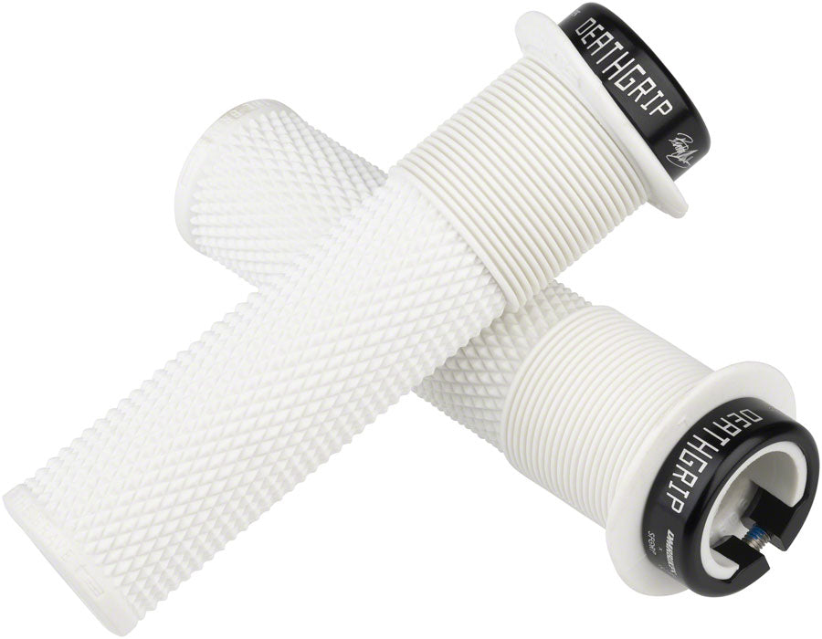 Dmr DeathGrip Flanged Grips Handlebar Grips Rubber White