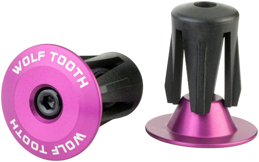 Wolf Tooth Alloy Bar End Plugs Handlebar Grips Purple