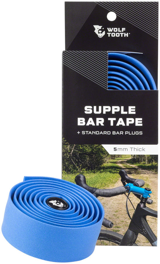 Wolf Tooth Supple Bar Tape Handlebar Tape Rubber Blue