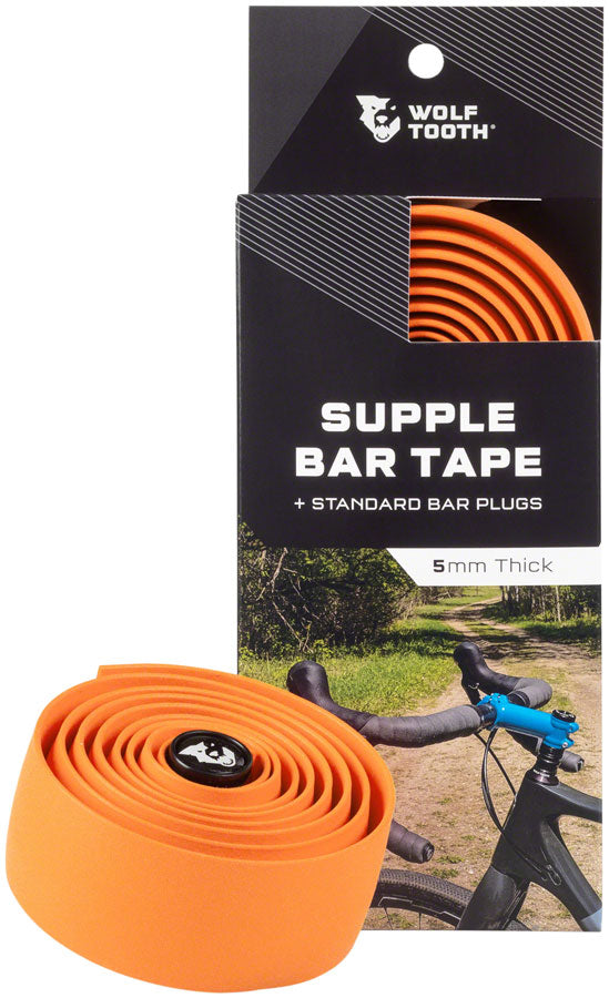 Wolf Tooth Supple Bar Tape Handlebar Tape Rubber Orange
