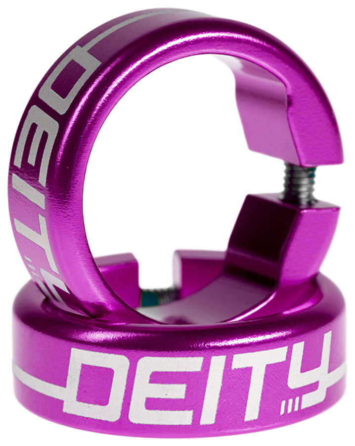 Deity Components DEITY Clamp - Purple Handlebar Grips Purple