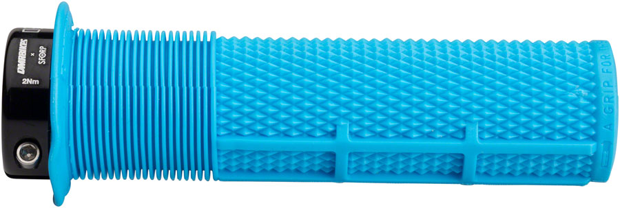 Dmr DeathGrip Flanged Grips Handlebar Grips Rubber Blue