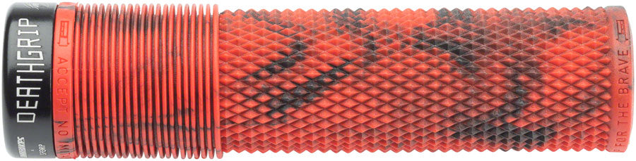 Dmr DeathGrip Flangeless Grips Handlebar Grips Rubber Red