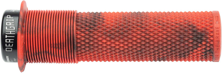Dmr DeathGrip Flanged Grips Handlebar Grips Rubber Red